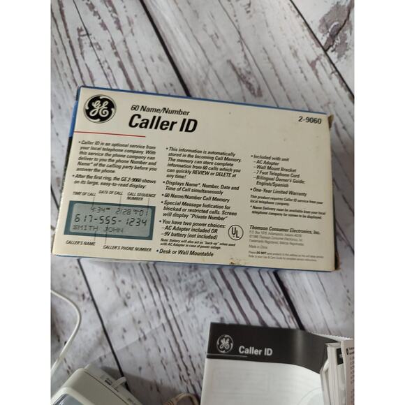 GE Caller ID Name & Phone Number Display 2 languages Model 2-9060 Un Tested - Picture 4 of 10